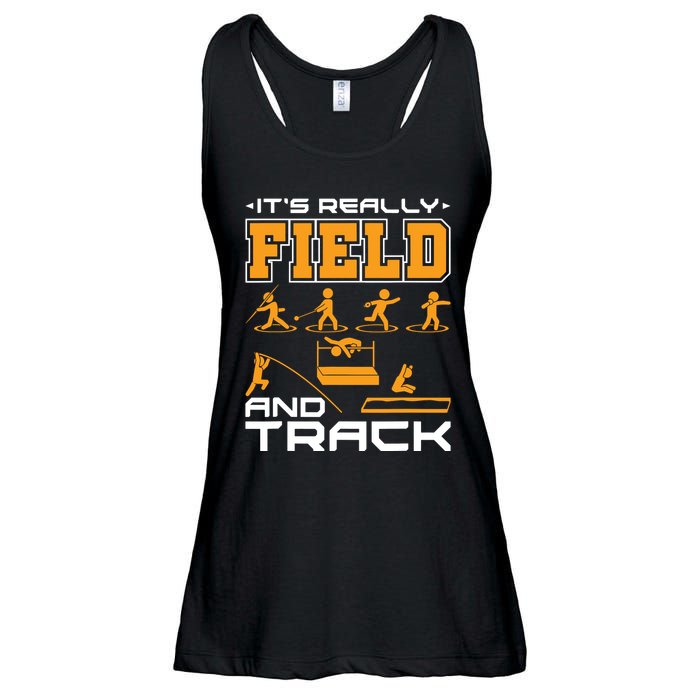 Its Really Field And Track Funny Quote Ladies Essential Flowy Tank