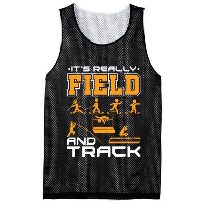 Its Really Field And Track Funny Quote Mesh Reversible Basketball Jersey Tank
