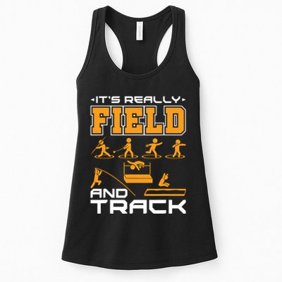 Its Really Field And Track Funny Quote Womens Tank Top