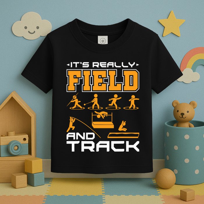 Its Really Field And Track Funny Quote Toddler T-Shirt