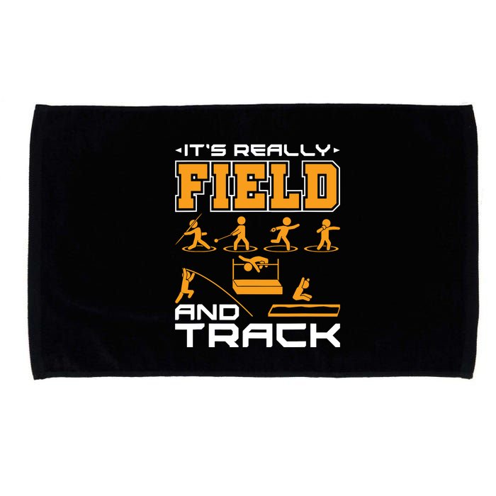 Its Really Field And Track Funny Quote Microfiber Hand Towel