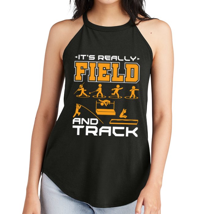 Its Really Field And Track Funny Quote Women's Perfect Tri Rocker Tank