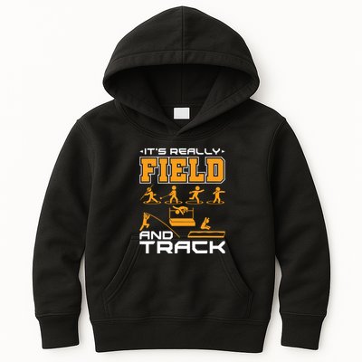 Its Really Field And Track Funny Quote Kids Hoodie