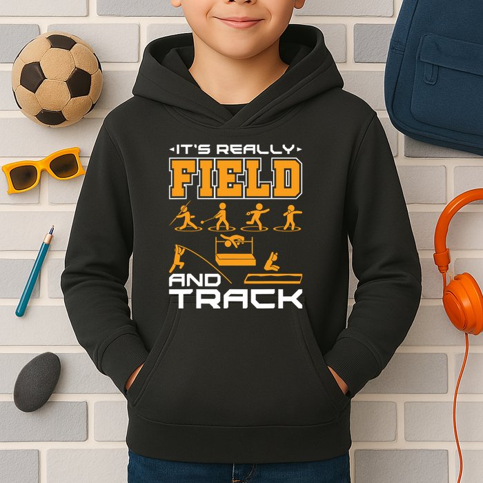 Its Really Field And Track Funny Quote Kids Hoodie