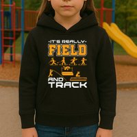 Its Really Field And Track Funny Quote Kids Hoodie
