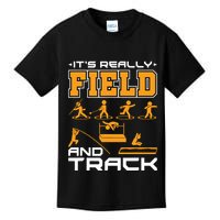 Its Really Field And Track Funny Quote Kids T-Shirt