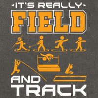 Its Really Field And Track Funny Quote Cotton Canvas Backpack