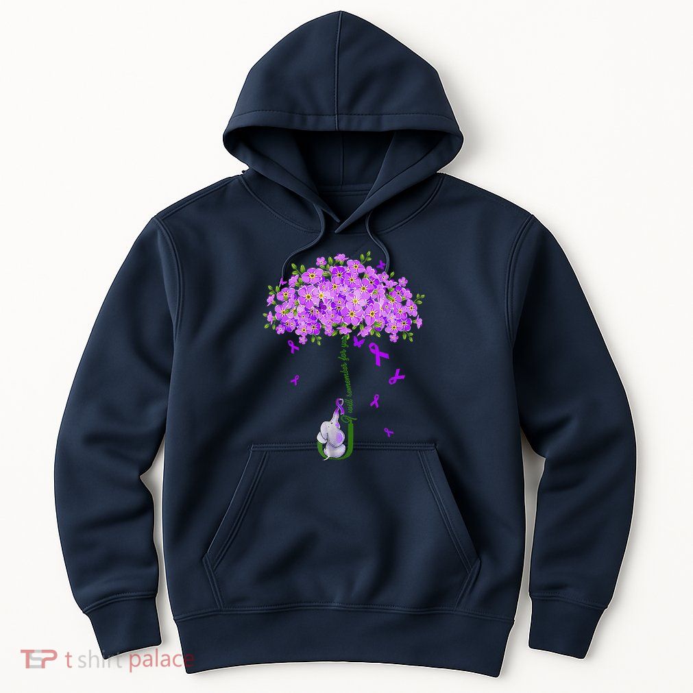 ILl Remember For You Purple Elephant AlzheimerS Awareness Hoodie