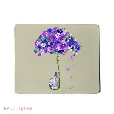 ILl Remember For You Purple Elephant AlzheimerS Awareness Mousepad