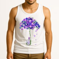 ILl Remember For You Purple Elephant AlzheimerS Awareness Tank Top