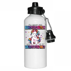 Im Ready For Kindergarten Back To School Kindergarten Girl Aluminum Water Bottle