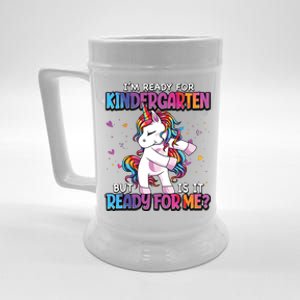 Im Ready For Kindergarten Back To School Kindergarten Girl Beer Stein