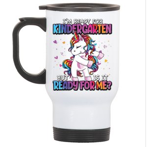 Im Ready For Kindergarten Back To School Kindergarten Girl Stainless Steel Travel Mug