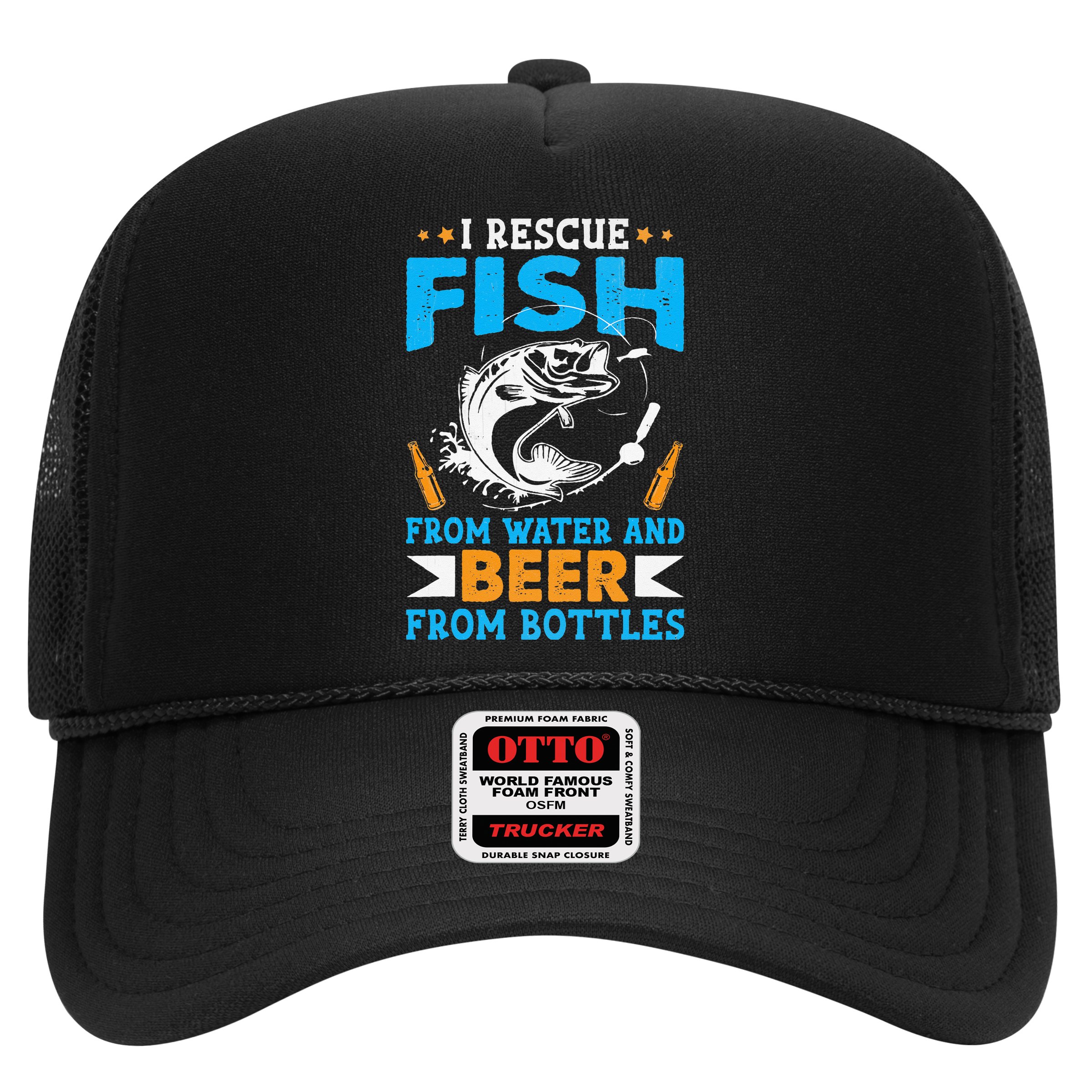 I Rescue Fish From Water And Beer From Bottles Fisherman Hat