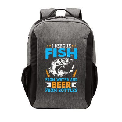 I Rescue Fish From Water And Beer From Bottles Fisherman Vector Backpack