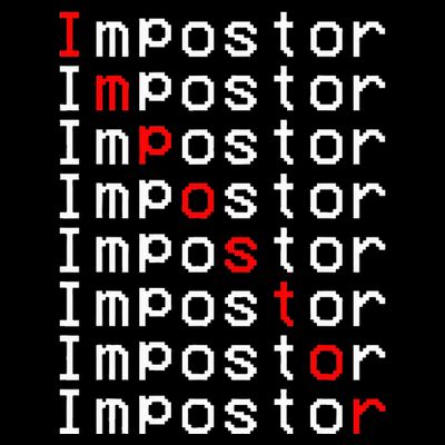 Impostor Repeated Gift Video Gamer Impostor Kinda Sus T-Shirt