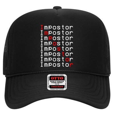 Impostor Repeated Gift Video Gamer Impostor Kinda Sus Trucker Hat