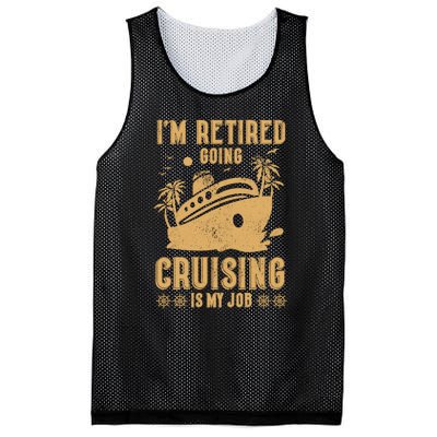 Im Retired Going Cruising Is My Job Mesh Reversible Basketball Jersey Tank