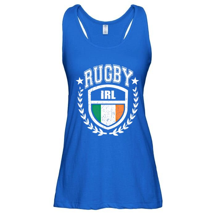 Ireland Rugby Gear Irish Flag Vintage Sport Gift Ladies Essential Flowy Tank