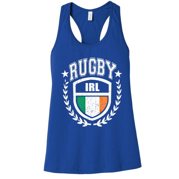 Ireland Rugby Gear Irish Flag Vintage Sport Gift Women's Racerback Tank