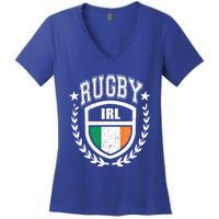 Ireland Rugby Gear Irish Flag Vintage Sport Gift Women's V-Neck T-Shirt