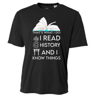 I Read History And Know Things Cute Book Lovers Cooling Performance Crew T-Shirt