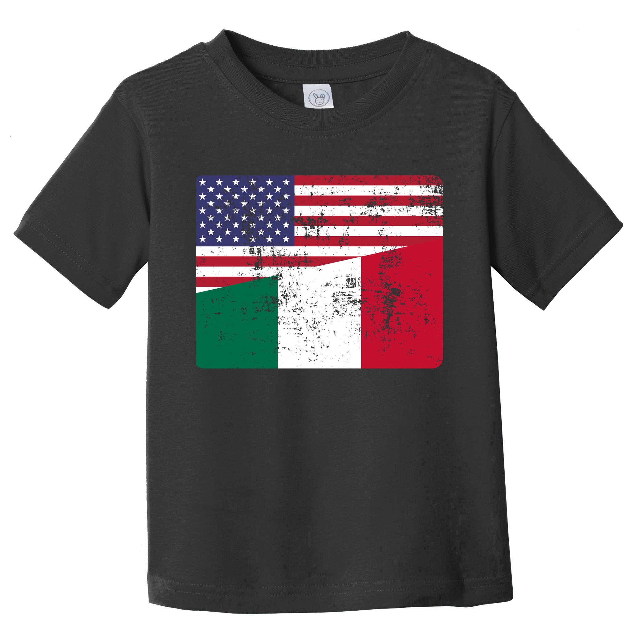 ITALIAN ROOTS Half American Flag USA ITALY FLAG Toddler T-Shirt