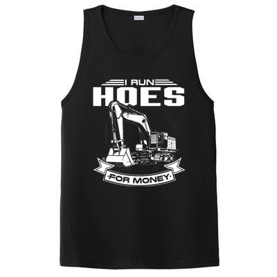 I Run Hoes For Moneys Construction Workers Funny PosiCharge Competitor Tank