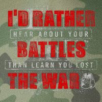 ID Rather Hear About Your Battles Than Learn You Lost War Legacy Tie Dye Trucker Hat