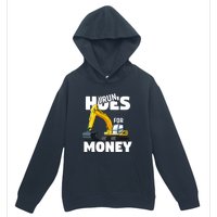 I Run Hoes For Money Funny Construction Worker Humor Urban Pullover Hoodie