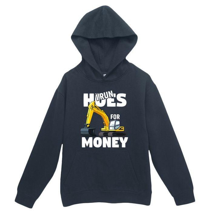 I Run Hoes For Money Funny Construction Worker Humor Urban Pullover Hoodie