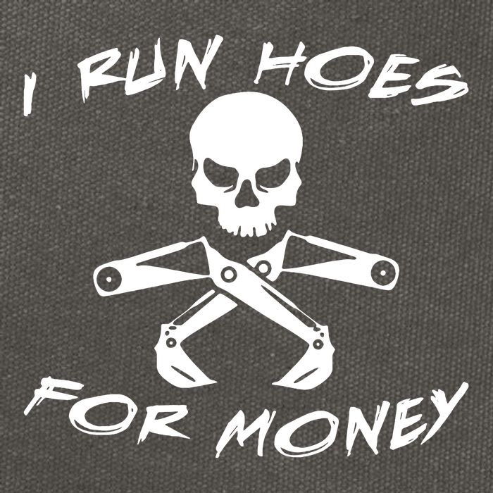 I Run Hoes For Money Cotton Canvas Backpack