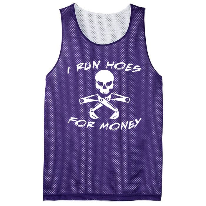 I Run Hoes For Money Mesh Reversible Basketball Jersey Tank