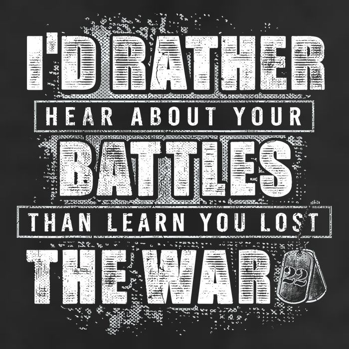 ID Rather Hear About Your Battles Than Learn You Lost War Cool Comfort Performance Bucket Hat