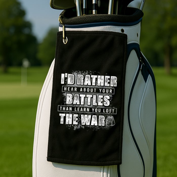 ID Rather Hear About Your Battles Than Learn You Lost War Golf Towel