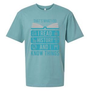 I Read History And Know Things Cute Book Lovers Sueded Cloud Jersey T-Shirt