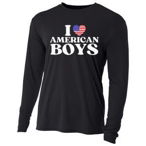 I Red Heart Usa America Cooling Performance Long Sleeve Crew