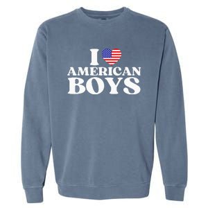 I Red Heart Usa America Garment-Dyed Sweatshirt