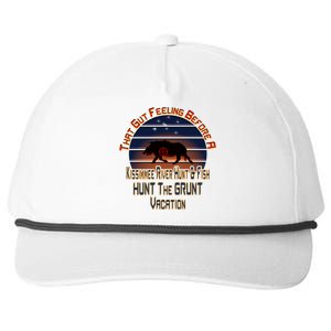 Immee River Hunt And Fishing Vacation Gift Snapback Five-Panel Rope Hat