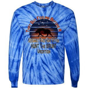 Immee River Hunt And Fishing Vacation Gift Tie-Dye Long Sleeve Shirt