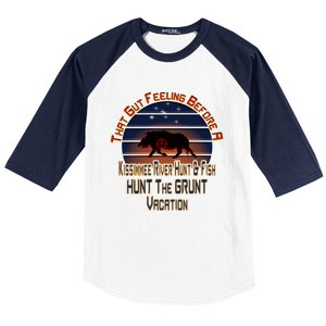 Immee River Hunt And Fishing Vacation Gift Baseball Sleeve Shirt