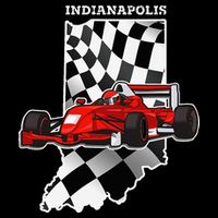IndyCar Racing Indianapolis Map Checkered Flag Racer Hoodie