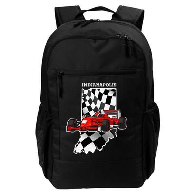 IndyCar Racing Indianapolis Map Checkered Flag Racer Backpack