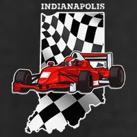 IndyCar Racing Indianapolis Map Checkered Flag Racer 11oz C Handle Ceramic Mug