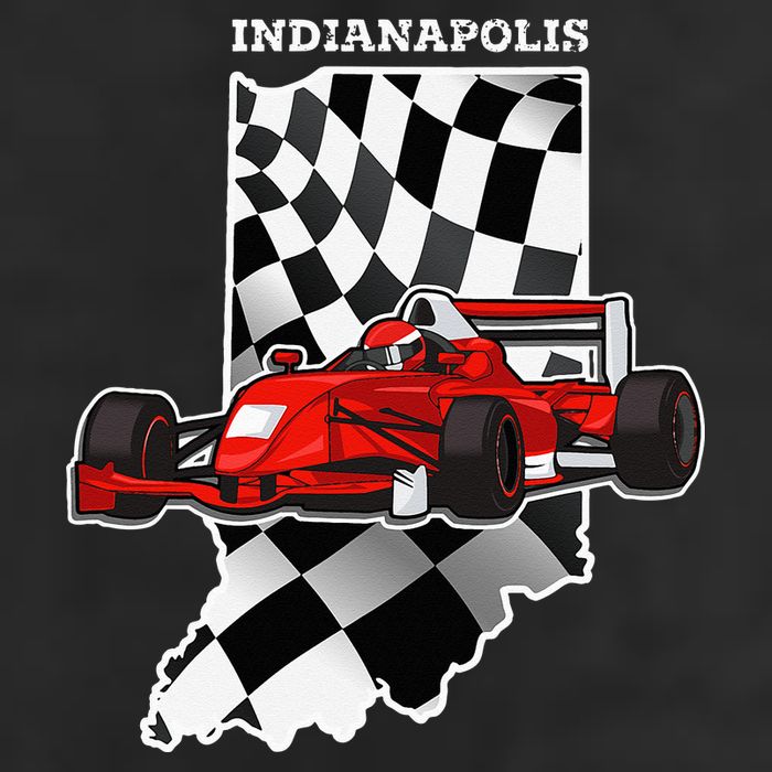 IndyCar Racing Indianapolis Map Checkered Flag Racer 11oz C Handle Ceramic Mug