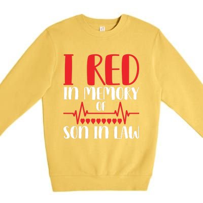 I Red In Memory Of Son In Law T S Premium Crewneck Sweatshirt