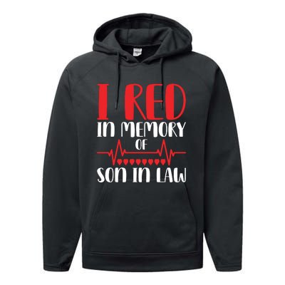 I Red In Memory Of Son In Law T S Performance Fleece Hoodie