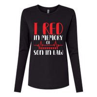 I Red In Memory Of Son In Law T S Womens Cotton Relaxed Long Sleeve T-Shirt