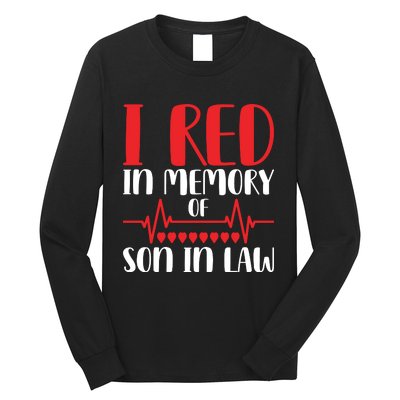 I Red In Memory Of Son In Law T S Long Sleeve Shirt