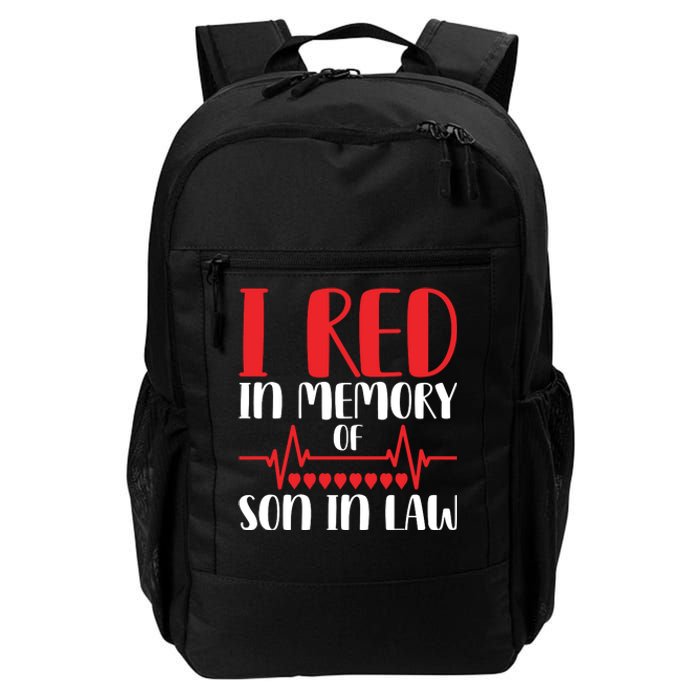 I Red In Memory Of Son In Law T S Daily Commute Backpack